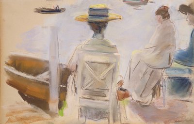 Ladies at the Embankment by Max Liebermann
